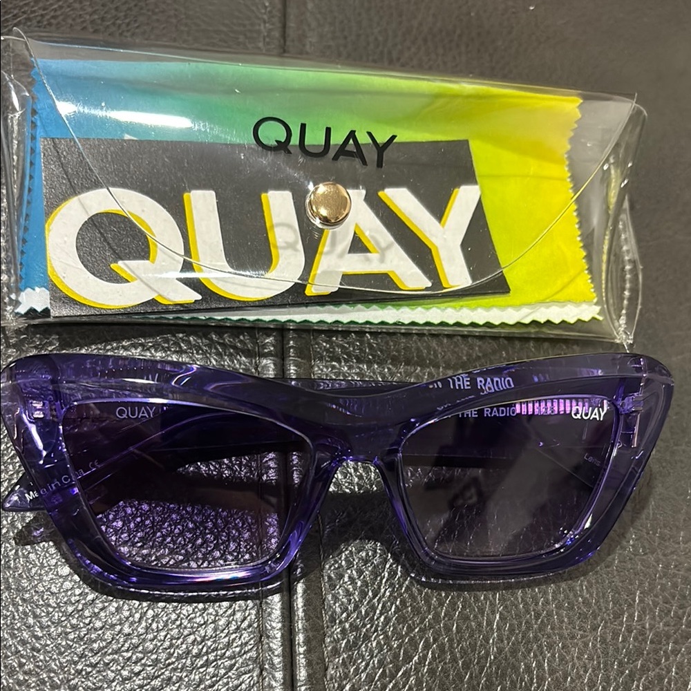 Quay Purple Sunglasses ON THE RADIO